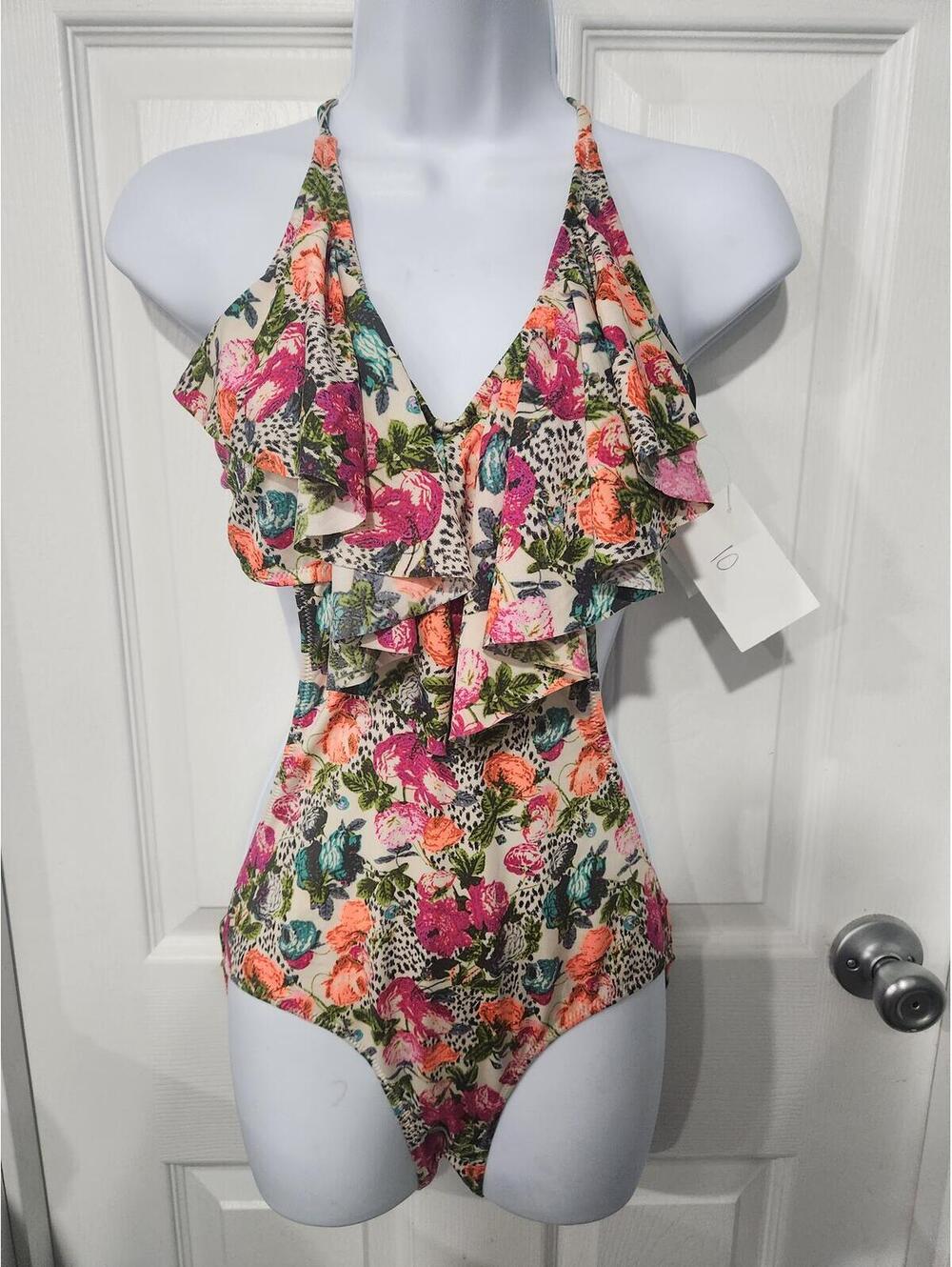 NWT, H&M, One Piece Swimsuit, Jungle Print, Size 10